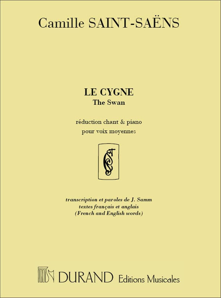 Le Cygne The Swan Reduction Chant Et Piano